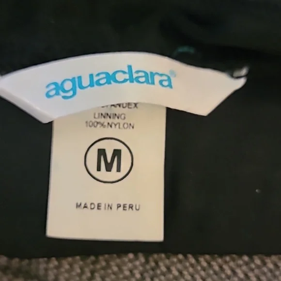 Aguaclara Designer Black Bikini 2 pc Made in Peru Size Medium - Picture 8 of 10